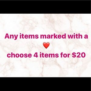 ❤️ 4 items for $20